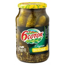 Огурцы 6 Соток Вкусные, 1 л (kastd) в магазинах Ашан