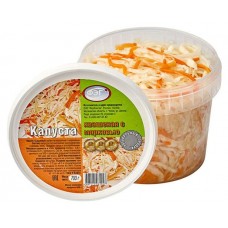Капуста квашеная ФЭГ с морковью, 700 г (kastd) в магазинах Ашан