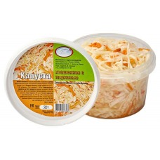 Капуста квашеная ФЭГ с морковью, 500 г (kastd) в магазинах Ашан