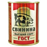 Свинина тушеная Семейный бюджет высший сорт ГОСТ, 338 г (kastd)
