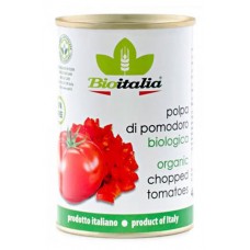 Томаты Bioitalia очищенные резанные в томатном соке, 400 г (kastd) в магазинах Ашан