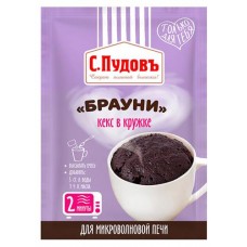 Смесь для выпечки С.Пудовъ Кекс в кружке брауни, 70 г (kastd) в магазинах Ашан