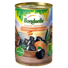 Маслины BONDUELLE Охибланка с копченым лососем, 314 мл (kastd) в магазинах Ашан