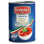 Томаты резаные Federici в собственном соку с базиликом, 400 г (kastd) Томаты резаные Federici в собственном соку с базиликом, 400 г (kastd)