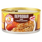 Каша перловая Золотой Петушок с мясом цыпленка, 325 г (kastd) Каша перловая Золотой Петушок с мясом цыпленка, 325 г (kastd)