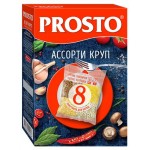 Ассорти круп PROSTO греча пшено пшеничка перловка в пакетиках для варки 8 порций, 500 г (kastd)