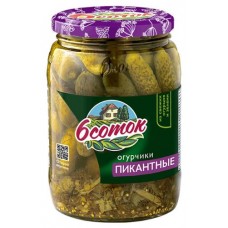 Огурцы 6 Соток Пикантные, 720 мл (kastd) в магазинах Ашан