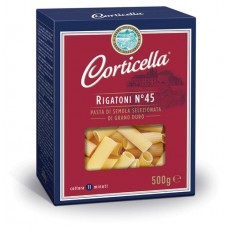 Макаронные изделия Corticella Rigatoni Ė45 Рифленые трубочки, 500 г (kastd) в магазинах Ашан