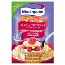 Каша овсяная Мистраль малиновый мильфей, 40 г (kastd) в магазинах Ашан