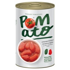 Томаты Pomato очищенные в собственном соку, 400 г (kastd) в магазинах Ашан