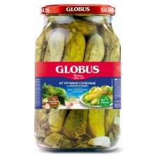 Огурчики соленые GLOBUS Старорусские, 950 мл (kastd) в магазинах Ашан