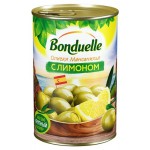 Оливки BONDUELLE Мансанилья с лимоном, 300 г (kastd) Оливки BONDUELLE Мансанилья с лимоном, 300 г (kastd)