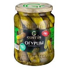 Огурцы Gustus маринованные, 680 г (kastd) в магазинах Ашан