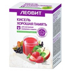 Кисель Леовит Хорошая память, 5х20 г (kastd) в магазинах Ашан