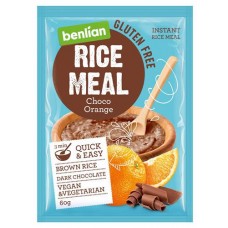 Каша рисовая Benlian быстрого приготовления с шоколадом и апельсином без глютена, 60 г (kastd) в магазинах Ашан