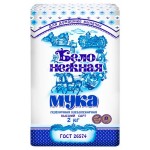Мука пшеничная Белонежная хлебопекарная высший сорт, 2 кг (kastd)