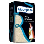 Рис круглозерный Мистраль Италика, 1 кг (kastd)