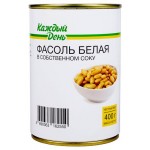Фасоль белая Каждый день в собственном соку, 400 г (kastd) Фасоль белая Каждый день в собственном соку, 400 г (kastd)