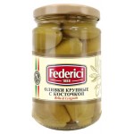Оливки крупные Federici с косточкой Bella di cerignola, 300 г (kastd)