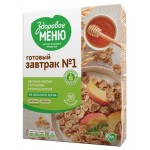 Хлопья овсяные Здоровое меню Ė1 с отрубями и топинамбуром, 200 г (kastd)