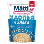 Хлопья Matti 4 злака, 400 г (kastd) Хлопья Matti 4 злака, 400 г (kastd)