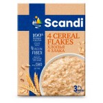 Хлопья Scandi 4 злака, 400 г (kastd) Хлопья Scandi 4 злака, 400 г (kastd)