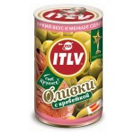 Оливки зеленые ITLV с креветками, 314 мл (kastd)