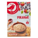 Хлопья ржаные АШАН Красная птица быстрого приготовления, 400 г (kastd)