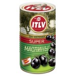 Маслины черные ITLV без косточки, 370 мл (kastd)