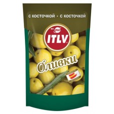 Оливки зеленые ITLV с косточками, 195 г (kastd) в магазинах Ашан