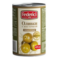 Оливки с косточкой Federici Гигантские, 420 г (kastd) в магазинах Ашан