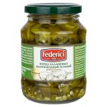 Перец халапеньо Federici маринованный резаный, 370 мл (kastd)