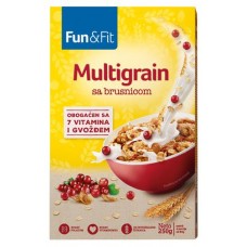 Хлопья мультизлаковые Fun&Fit, 250 г (kastd) в магазинах Ашан