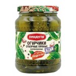 Огурчики Пиканта отборные пряные маринованные, 690 г (kastd) Огурчики Пиканта отборные пряные маринованные, 690 г (kastd)