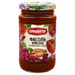 Фасоль красная Пиканта в томатном соусе, 390 г (kastd)