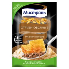 Отруби овсяные Мистраль Гармония и легкость мед и лен, 30 г (kastd) в магазинах Ашан