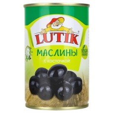 Маслины LUTIK с косточкой, 280 г (kastd) в магазинах Ашан