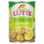 Оливки LUTIK с лимоном, 280 г (kastd)