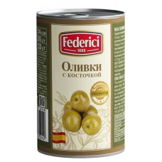 Оливки Federici с косточкой, 300 г (kastd) в магазинах Ашан