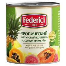 Коктейль фруктовый Federici Тропический с соком маракуйи, 435 мл (kastd) в магазинах Ашан