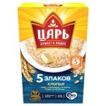 Хлопья ЦАРЬ 5 злаков, 400 г (kastd)