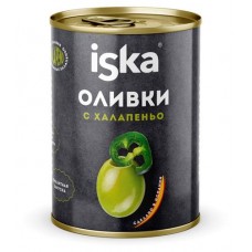 Оливки зеленые iska с халапеньо, 300 мл (kastd) в магазинах Ашан