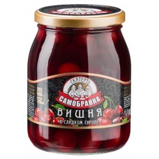Вишня Скатерть-Самобранка в сиропе с косточкой, 720 г (kastd) в магазинах Ашан