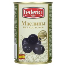 Маслины Federici без косточки, 300 г (kastd) в магазинах Ашан