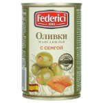 Оливки Federici с семгой, 300 г (kastd)