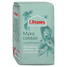 Мука соевая С.Пудовъ, 400 г (kastd) в магазинах Ашан