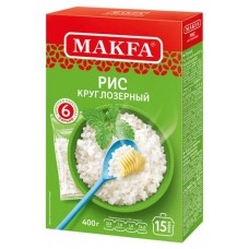 Рис круглозерный Makfa, 400 г (kastd) в магазинах Ашан