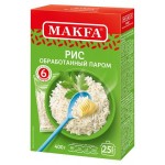 Рис Makfa обработанный паром, 400 г (kastd)