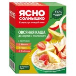 Каша овсяная Ясно солнышко Ассорти клубника груша яблоко, 6х45 г (kastd) Каша овсяная Ясно солнышко Ассорти клубника груша яблоко, 6х45 г (kastd)