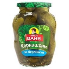 Корнишоны Дядя Ваня По Берлински маринованные, 350 г (kastd) в магазинах Ашан